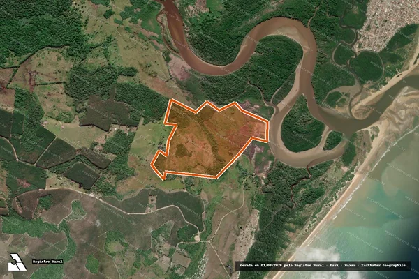 Imagem de satélite de FAZENDA CEU AZUL em MUCURI - BA