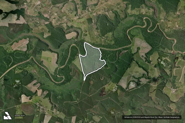 Imagem de satélite de Fazenda Baronezinha em MUCURI - BA