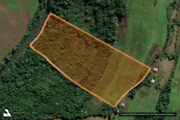 Imagem de satélite de Lote Rural Nº 08 em CRISTAL DO SUL - RS