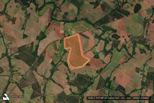Imagem de satélite de FAZENDA LIMEIRA em PRATA - MG