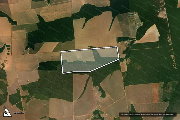 Imagem de satélite de FAZENDA ÁGUA CLARA em TAPURAH - MT