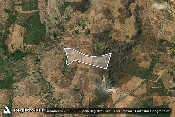 Imagem de satélite de Fazenda Riacho Dos Cavalos em MONTE ALEGRE DE GOIÁS - GO