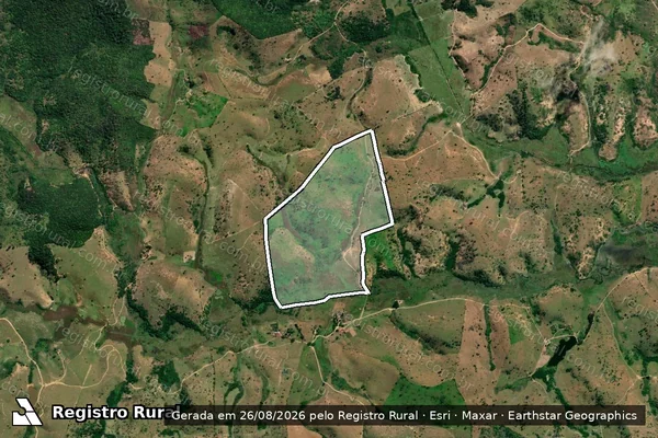 Imagem de satélite de Fazenda Alambique em CRISÓLITA - MG