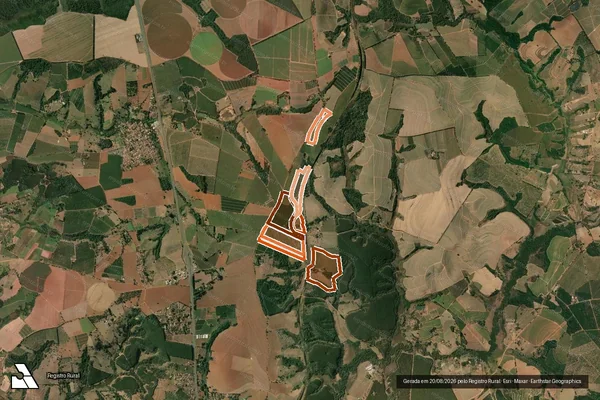Imagem de satélite de FAZENDA ITAQUI em ESTIVA GERBI - SP