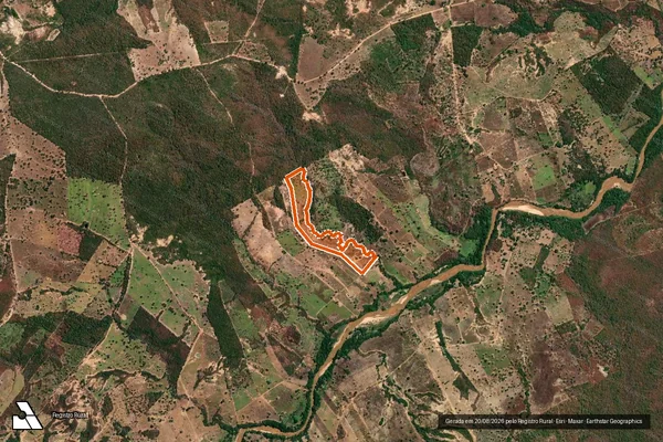 Imagem de satélite de FAZENDA FLORES em JANUÁRIA - MG