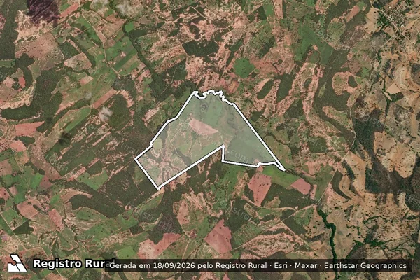 Imagem de satélite de Fazenda Cumbucas E Poção De Areia em SÃO FRANCISCO - MG
