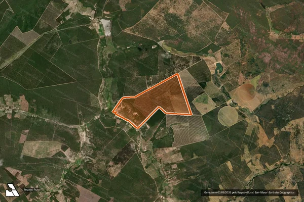 Imagem de satélite de Itaberaba em CURRAL DE DENTRO - MG