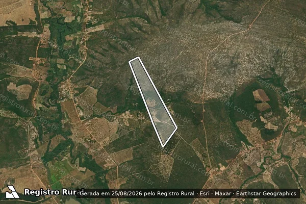 Imagem de satélite de Fazenda Crioulas em RIO PARDO DE MINAS - MG