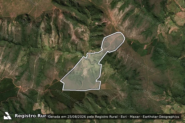 Imagem de satélite de Fazenda Barra em SALINAS - MG