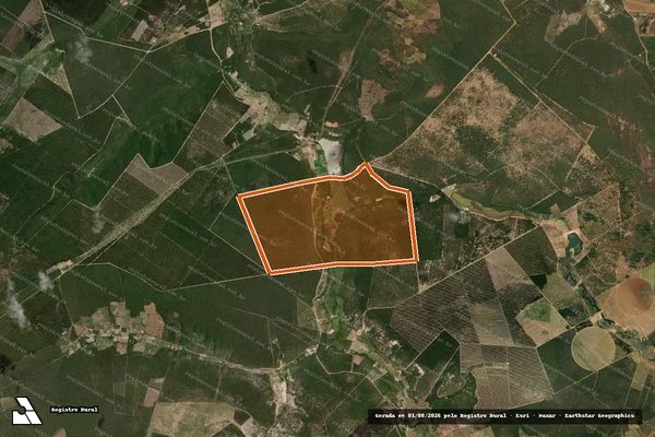Imagem de satélite de Faz B. Vereda Pau D'alho Bem Posta em TAIOBEIRAS - MG