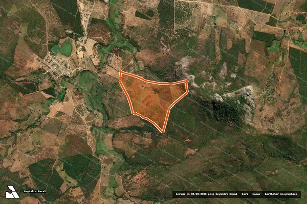 Imagem de satélite de FAZENDA FLORESTA em BERIZAL - MG