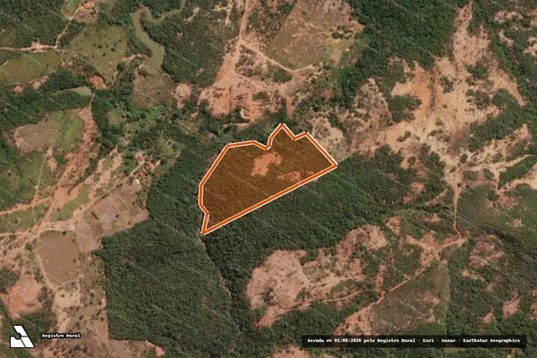 Imagem de satélite de Santo Cruzeiro em TAIOBEIRAS - MG