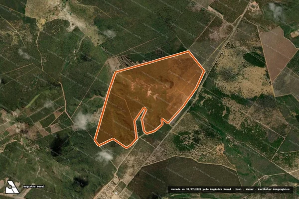 Imagem de satélite de FAZENDA BRAÚNA em TAIOBEIRAS - MG