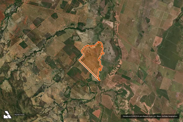 Imagem de satélite de Fazenda Beira Marque em ARINOS - MG