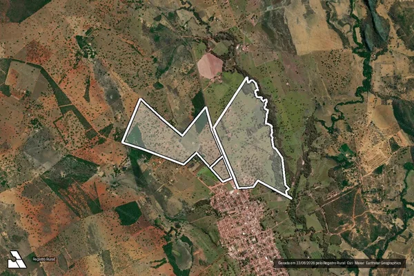 Imagem de satélite de FAZENDA RIACHO DOS CAVALOS em NATALÂNDIA - MG