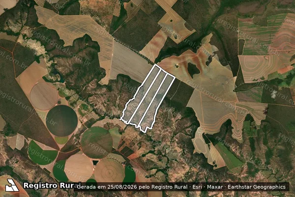 Imagem de satélite de Fazenda Almas em BONFINÓPOLIS DE MINAS - MG