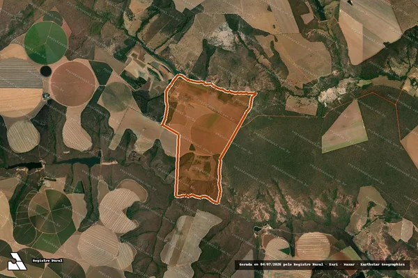 Imagem de satélite de Fazenda Almas em BONFINÓPOLIS DE MINAS - MG