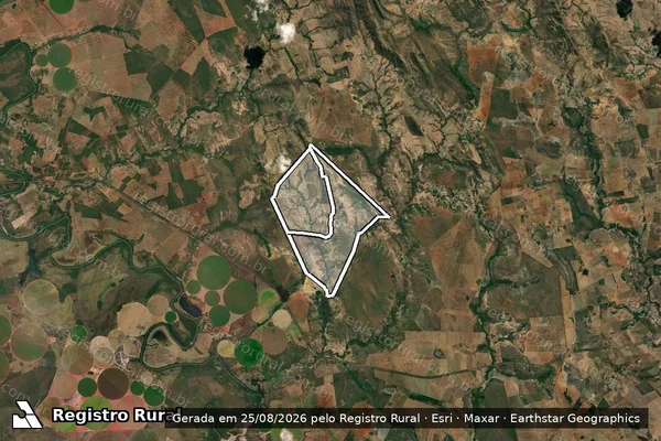 Imagem de satélite de Fazenda Tapera Ou Meu Sertão em DOM BOSCO - MG