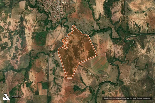 Imagem de satélite de Faz Santo Antonio dos Barreiros em BONFINÓPOLIS DE MINAS - MG