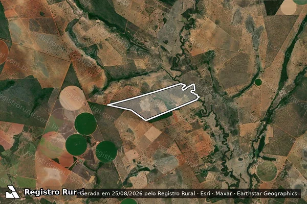 Imagem de satélite de FAZENDA RIO PRETO em DOM BOSCO - MG
