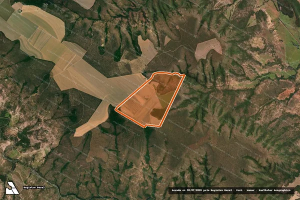 Imagem de satélite de Fazenda Sao Domingos em BURITIS - MG