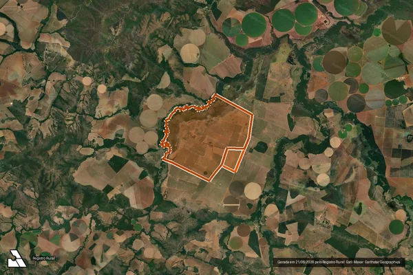 Imagem de satélite de CACHOEIRACONCEICAO/LARGADOSIQUEIRA em GUARDA-MOR - MG