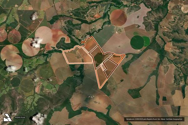 Imagem de satélite de Fazenda Arrenegado em GUARDA-MOR - MG