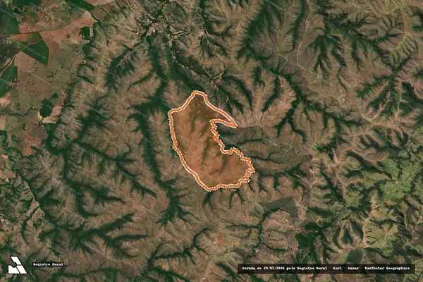Imagem de satélite de FAZENDA CARNEIRO em LAGAMAR - MG