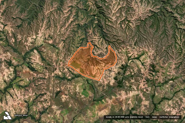 Imagem de satélite de FAZENDA SAO BRAZ E ALMAS em LAGAMAR - MG