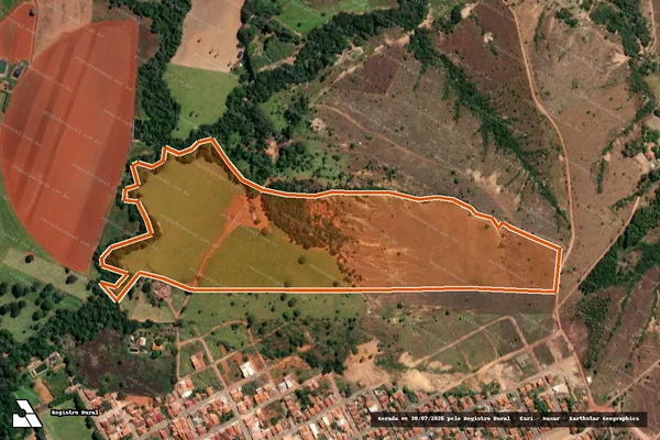 Imagem de satélite de Fazenda Carrapato em LAGAMAR - MG