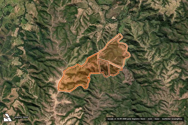 Imagem de satélite de FAZENDA SAO BRAZ em LAGAMAR - MG
