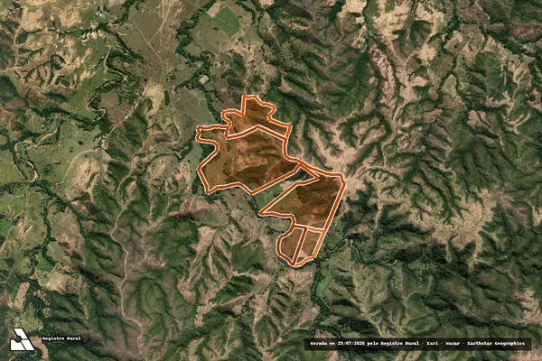 Imagem de satélite de FAZENDA SAO BRAZ em LAGAMAR - MG