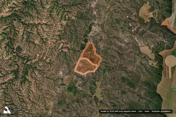 Imagem de satélite de FAZENDA MANABUIU em LAGAMAR - MG