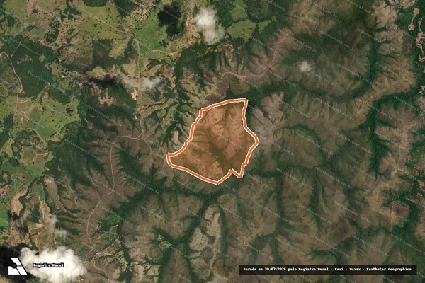 Imagem de satélite de Fazenda Vazante e Vazante em LAGAMAR - MG