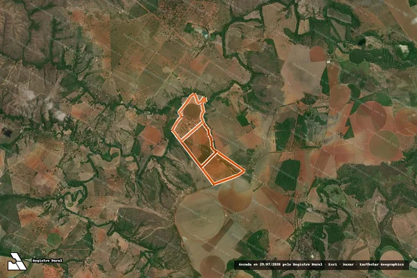 Imagem de satélite de FAZENDA SANTA CATARINA em LAGAMAR - MG