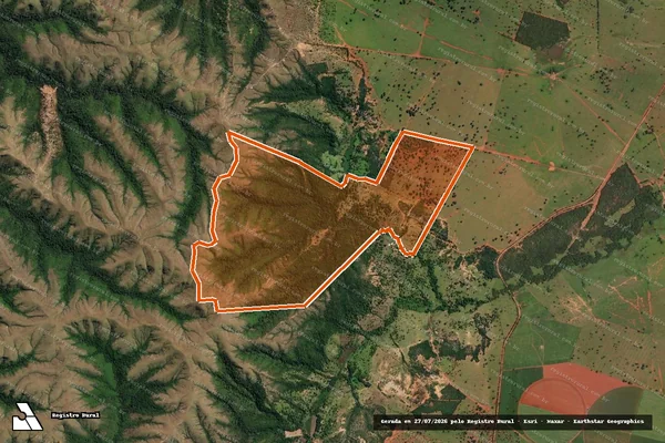 Imagem de satélite de FAZENDA RETIRO DA ROÇA em LAGAMAR - MG