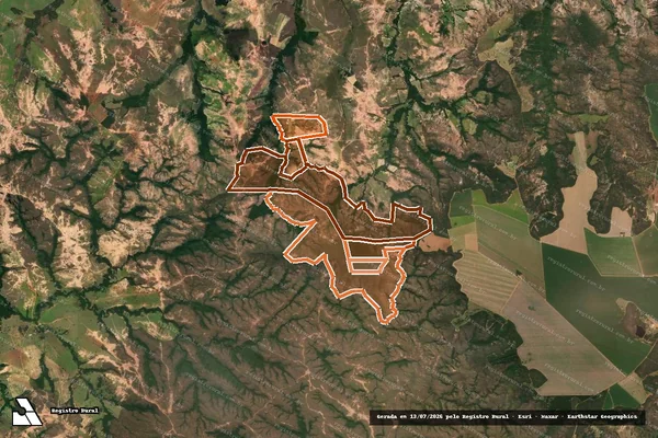 Imagem de satélite de Fazenda Almas em LAGAMAR - MG