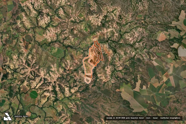 Imagem de satélite de FAZENDA ALMAS em LAGAMAR - MG