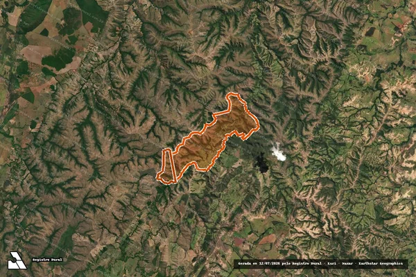Imagem de satélite de FAZ.CARNEIRO /ARREPENDIDO SAO BRAZ em LAGAMAR - MG