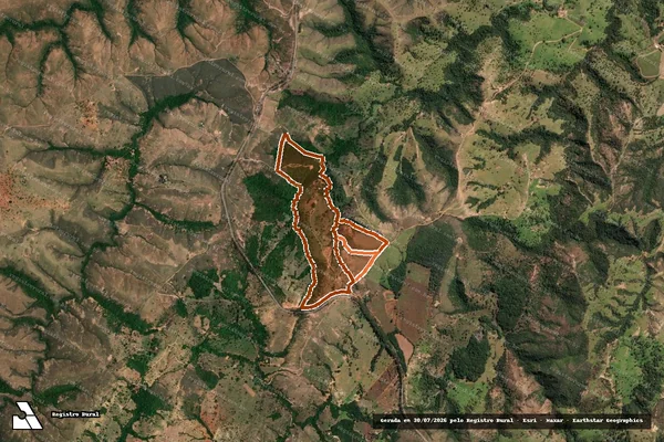 Imagem de satélite de Fazenda Carneiro em LAGAMAR - MG