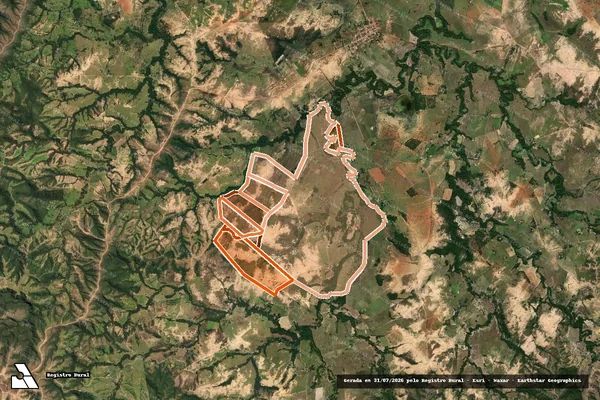 Imagem de satélite de Fazenda Sao Braz em LAGAMAR - MG