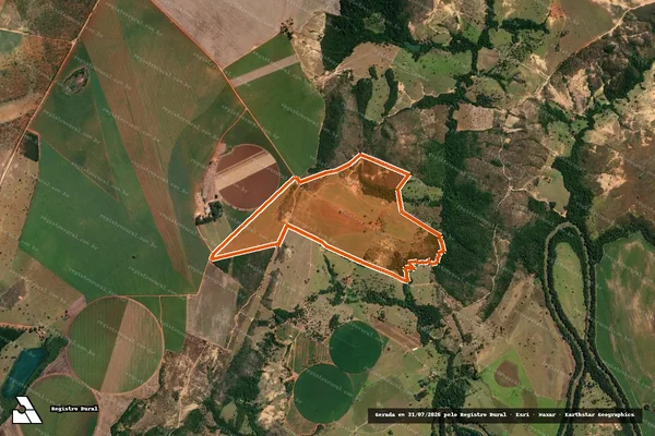 Imagem de satélite de FAZENDA ALMAS em LAGAMAR - MG
