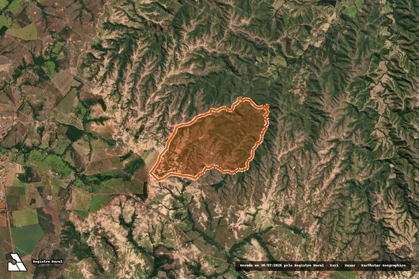 Imagem de satélite de FAZENDA SAO BRAZ em LAGAMAR - MG