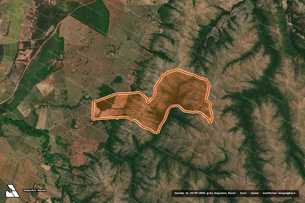 Imagem de satélite de FAZENDA VAZANTES em LAGAMAR - MG