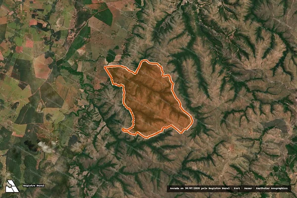 Imagem de satélite de Fazenda Vazante em LAGAMAR - MG