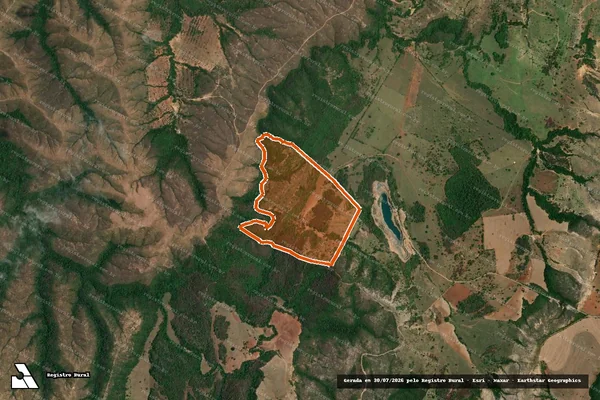Imagem de satélite de FAZENDA CARRAPATO em LAGAMAR - MG