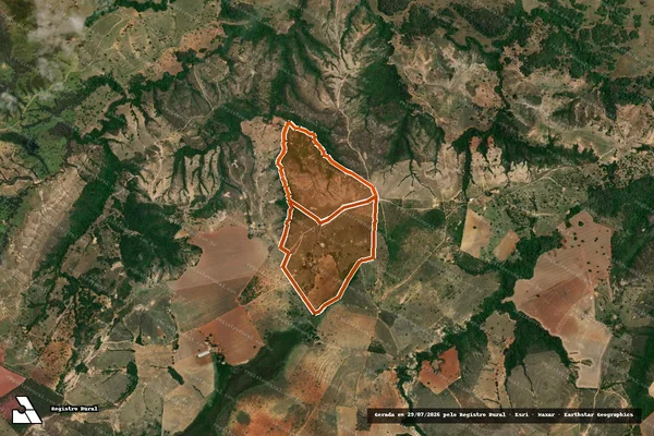 Imagem de satélite de Fazenda Vazante e Conceicao em LAGAMAR - MG