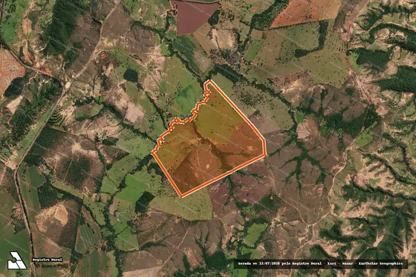 Imagem de satélite de FAZENDA CARRAPATO E MACACOS em LAGAMAR - MG