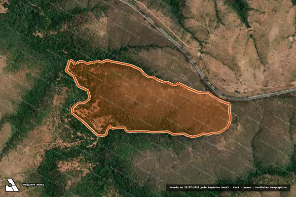 Imagem de satélite de FAZENDA CARNEIRO em LAGAMAR - MG