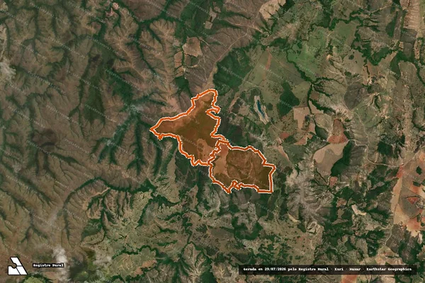 Imagem de satélite de FAZENDA CARRAPATO/FAZENDA CARNEIRO em LAGAMAR - MG